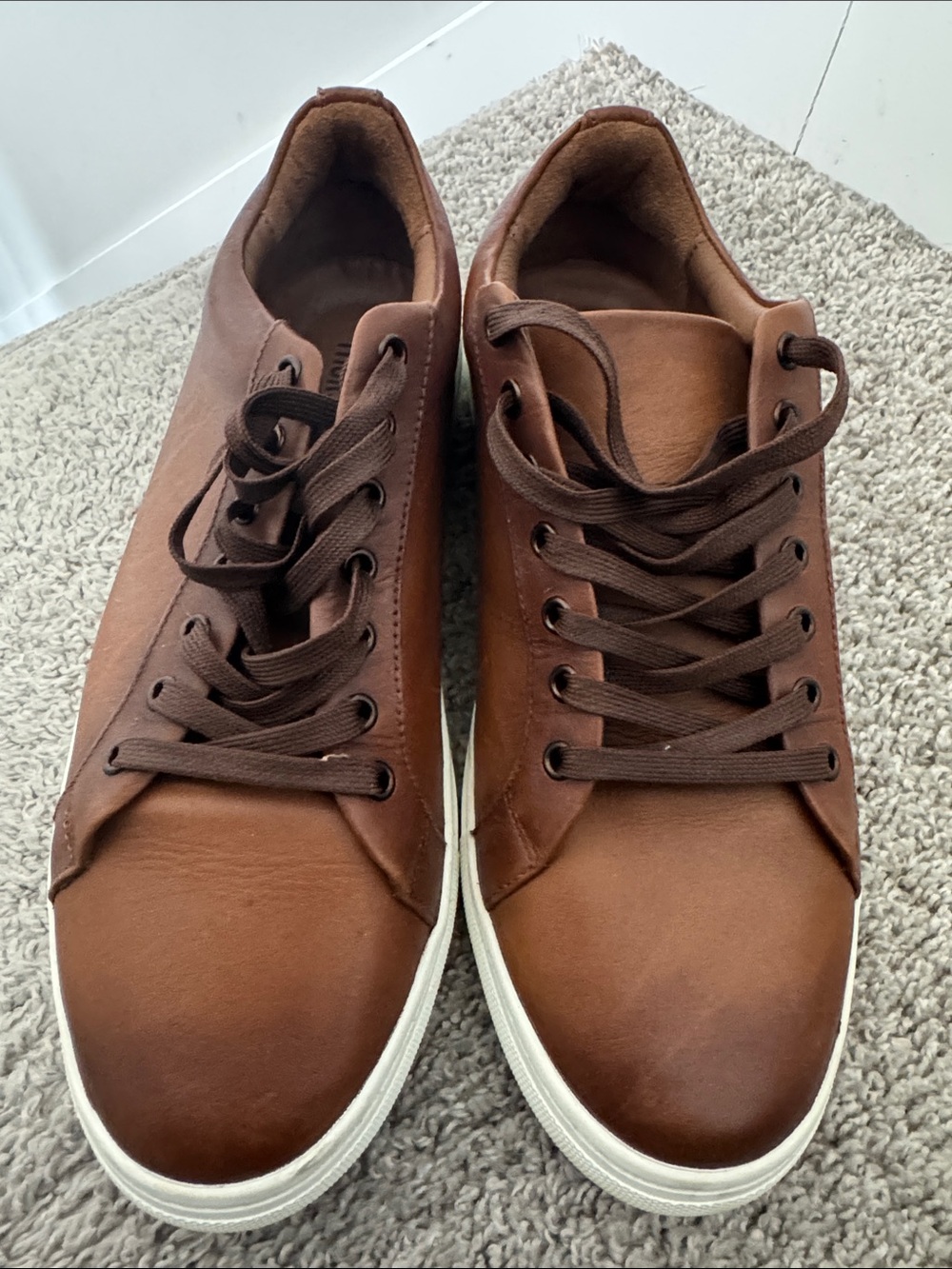 Thursday Boot Company Men's Casual Brown Leather Low-Top Sneakers